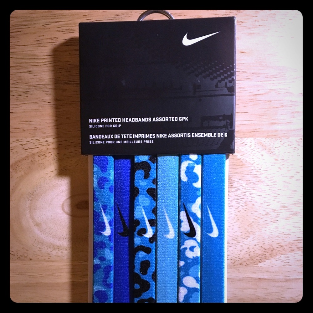 Nike Printed Headbands Assorted 6PK